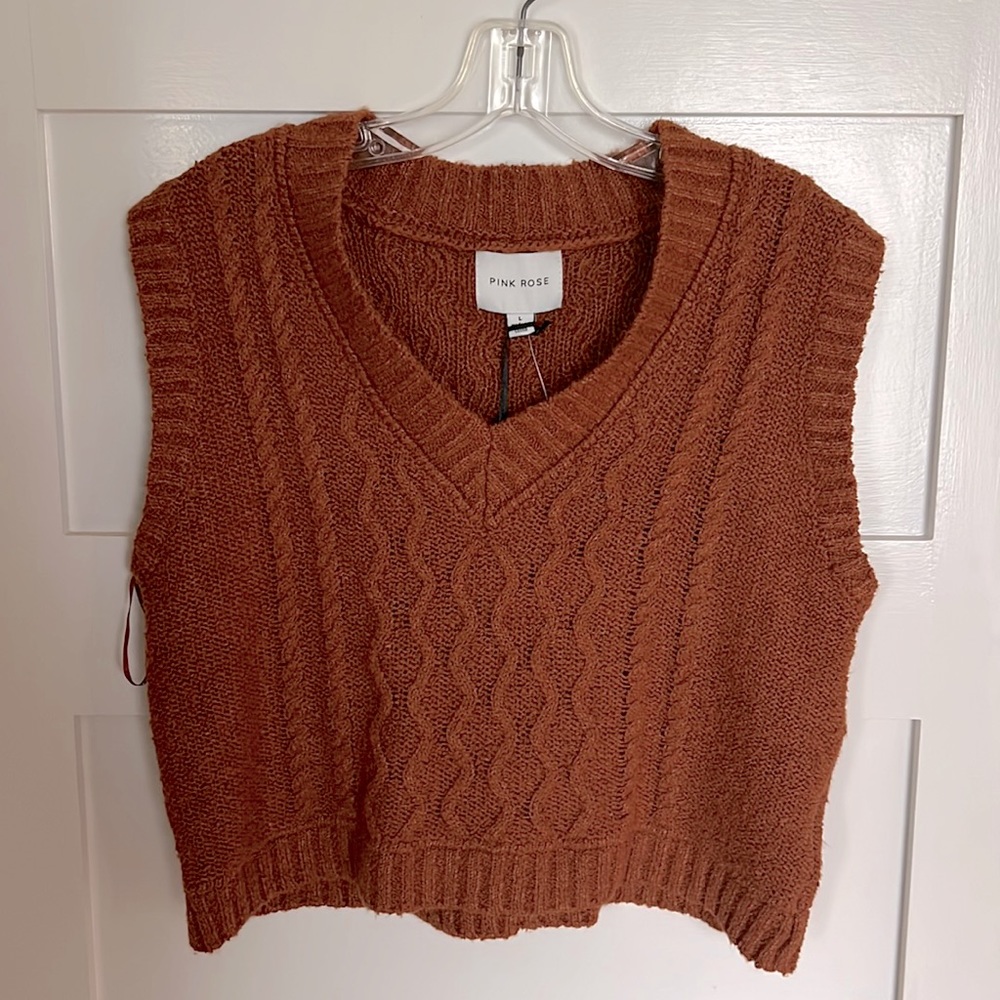 Cropped Sweater Vest